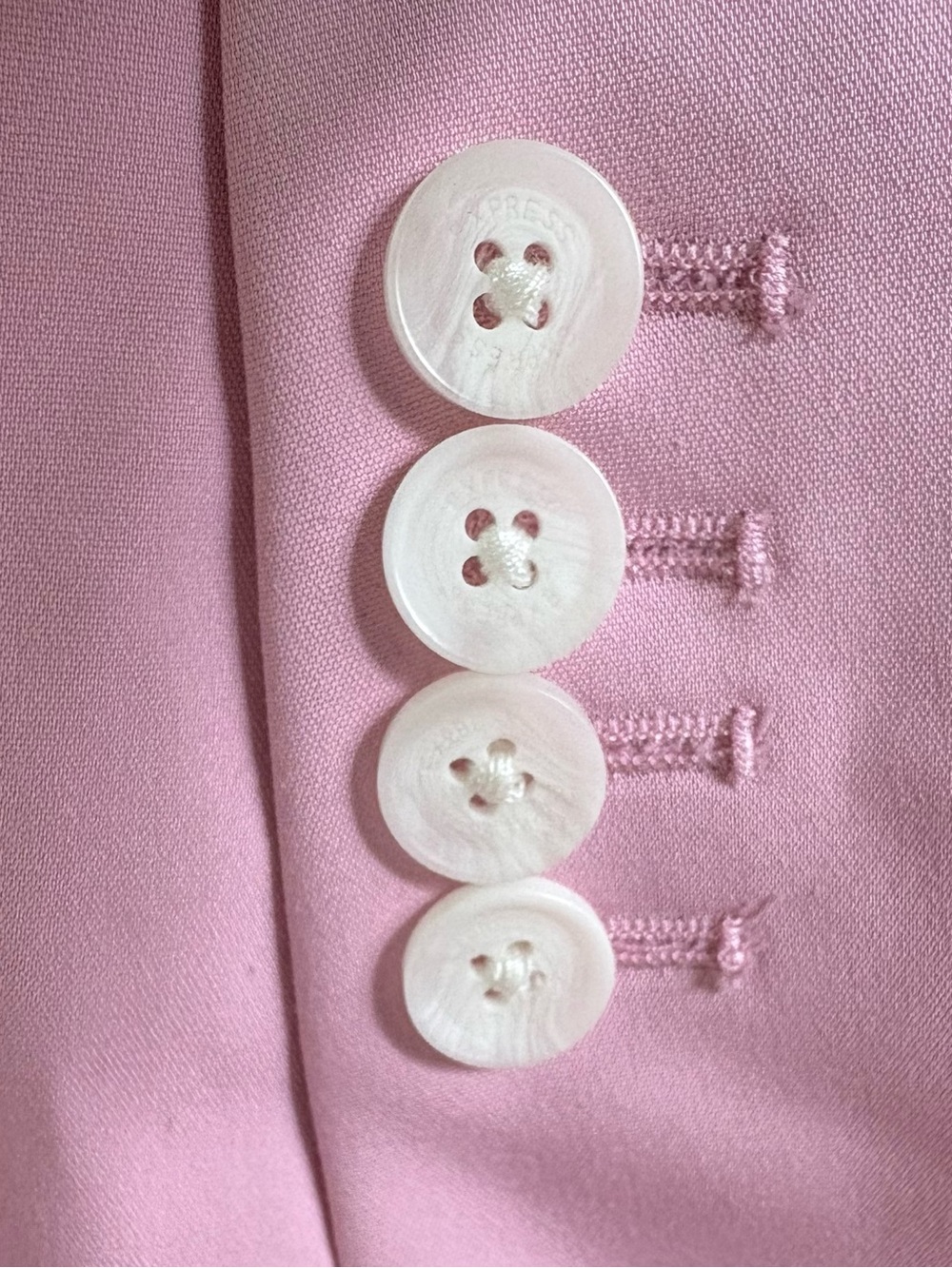 Express Pink One Button Blazer Womens Size 2 Career Office Barbiecore NWT - Picture 5 of 16